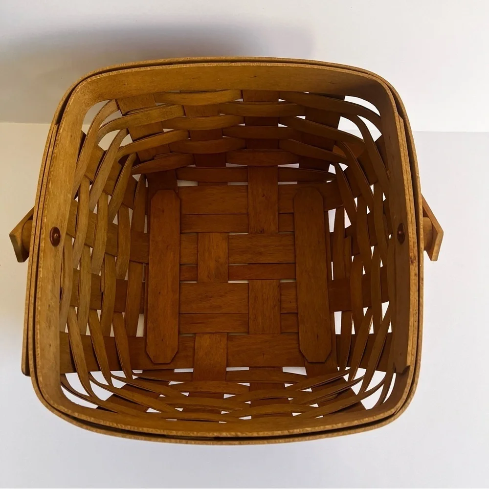 Vintage Longaberger Rustic HandWoven Rectangle Basket 8.5